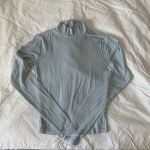 Baby Blue Long Sleeve turtleneck / mock neck